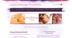 Desktop Screenshot of luxurymassagetreatments.com